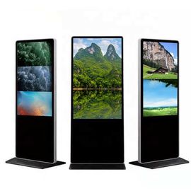 Office Free Floor Standing 55 Inch Digital Signage Display With Capacitive Touch Hd I5