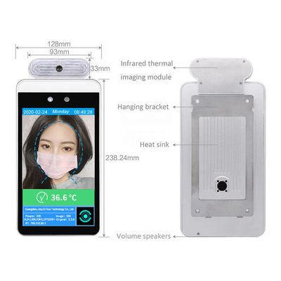 8 Inch AI Face Recognition Thermal Camera Screen Infrared Body Temperature Measurement Device