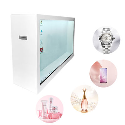 HD 1080P 450cd/M2 32 Inch Transparent LCD Display Case With Touch Screen