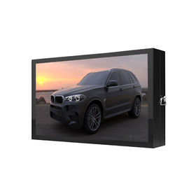 Non Touch Outdoor Digital Signage Displays Sun Explosion Protection Smart Cooling System