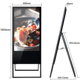Loop Indoor Advertising LCD LED Display Screen Floor Standing 43 Inch TFT Non Touch