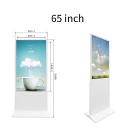 Advertisement 55 Inch Android Touch Screen Kiosk With Capacitive Touch Windows System