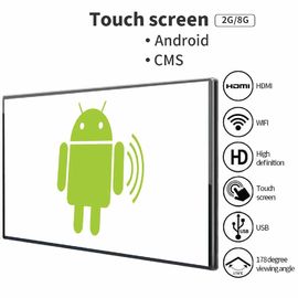 49 Inch Wall Mounted Android Touch Screen / Indoor Led Video Wall Display