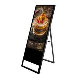 32 Inch TFT LCD Portable Digital Signage Poster / Android Indoor Digital Signage Displays