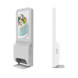 CCC Floor Standing Digital Signage Advertising Hand Sanitizer Dispenser 21.5 Inch Kiosk