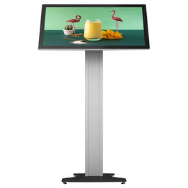 Slim Indoor Floor Standing 3288 CPU Digital Signage Touch Screen