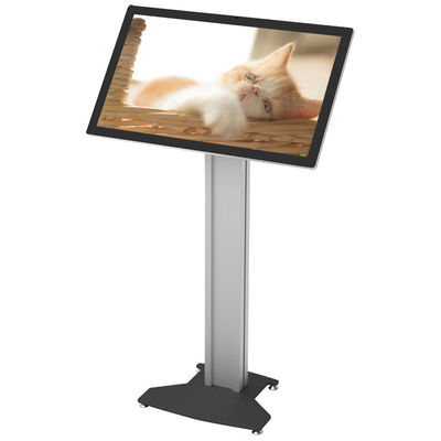 Aluminum Alloy Frame Wmv 60Hz Floor Standing Touch Screen Digital Signage