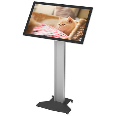 Aluminum Alloy Frame Wmv 60Hz Floor Standing Touch Screen Digital Signage