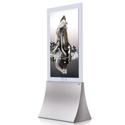 RK3288 Floor Standing Digital Signage Advertising Display Kiosk Slim Fabric Lightbox