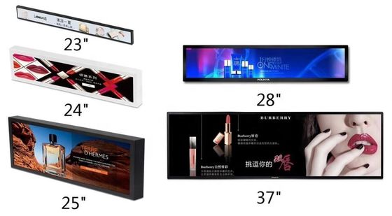 Product Display Advertising Ethernet ROM 8GB EMMC LCD Stretched Digital Signage