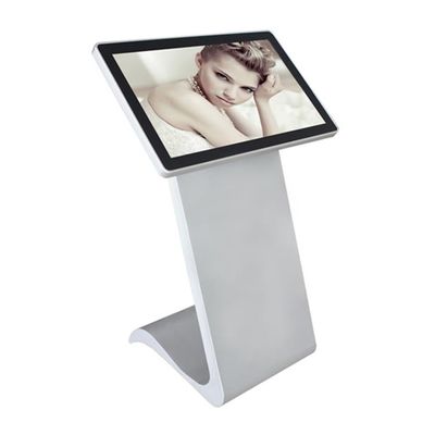 S Type Advertising LCD Touch Screen Kiosk Digital Signage Advertising With Speaker