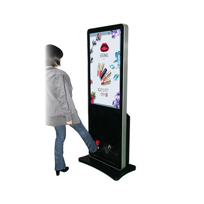 55&quot; Wifi Lcd Digital Signage Advertising Display With Shoe Polisher Cleaner