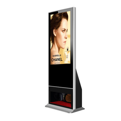 Automatic Shoe Polisher 40 Inch Advertising Display Digital Signage Kiosk