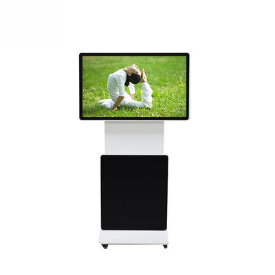 Indoor Digital LCD Advertising Kiosk Display Rotating 65 Inch
