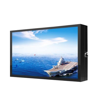Anti Glare Glass IP65 Digital Advertising Signage Outdoor Wall Mounted