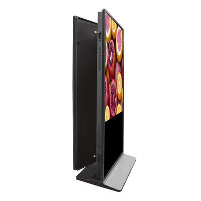 Indoor Dual Touch Screen 55 Inch Digital Signage Dispaly Floor Standing Kiosk