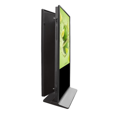 Indoor Dual Touch Screen 55 Inch Digital Signage Dispaly Floor Standing Kiosk