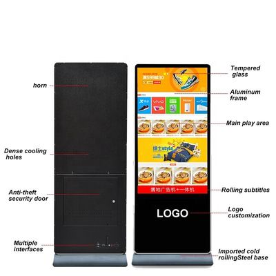 Lcd Advertising Touch Screen Android Digital Signage Player 220V
