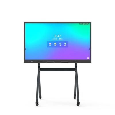 Portable Smart 4k Digital Touch Screen Board InteractiveWhiteboard Standing 300W