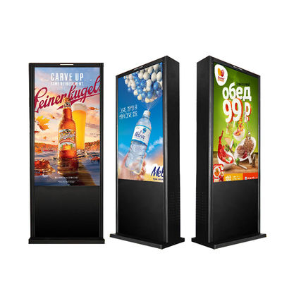 65 Inch Advertising Nano Touch Screen Outdoor Led Digital Signage 3840 * 2160