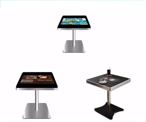 22 Inch Bar Coffee Table Touch Screen Advertising Kiosk Display T Type