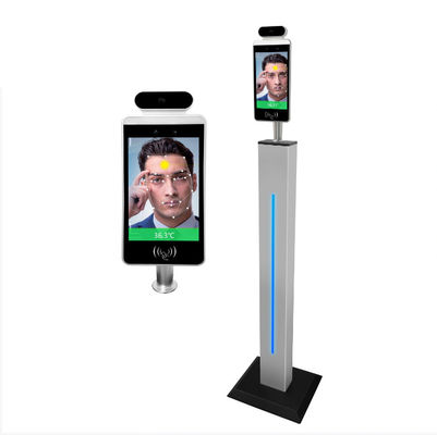 8 Inch Infrared LCD Body Temperature Measurement Kiosk With Face Recognition