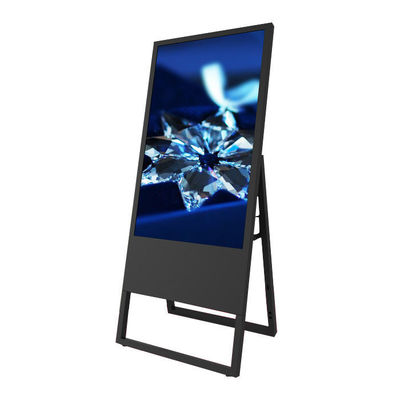 Foldable Floor Standing Digital Signage For Shop Retail Store