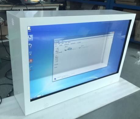 55 Inch LCD Smart Digital Transparent Display Showcase 450cd/M2