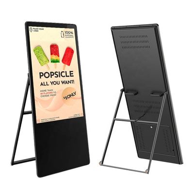 1080P 4K 2G DDR3 Floor Standing Digital Signage Aluminum Alloy Frame