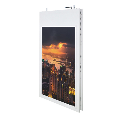 55'' Hanging Double Sided Commercial Digital Signage Displays Ultra High Brightness For Window Displays