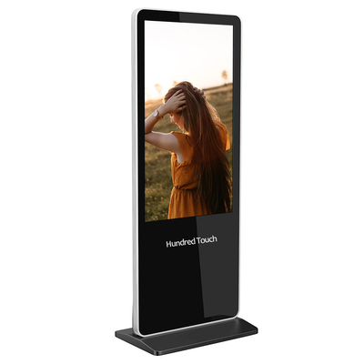 Freestanding 32 Inch Android Advertising Digital Posters With Infrared Touch USB Plug And Play