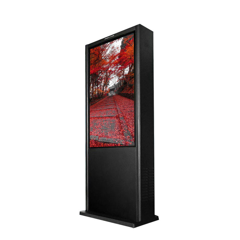 43 Inch Digital Led Advertising Board Floor Standing Nano Touch Outside