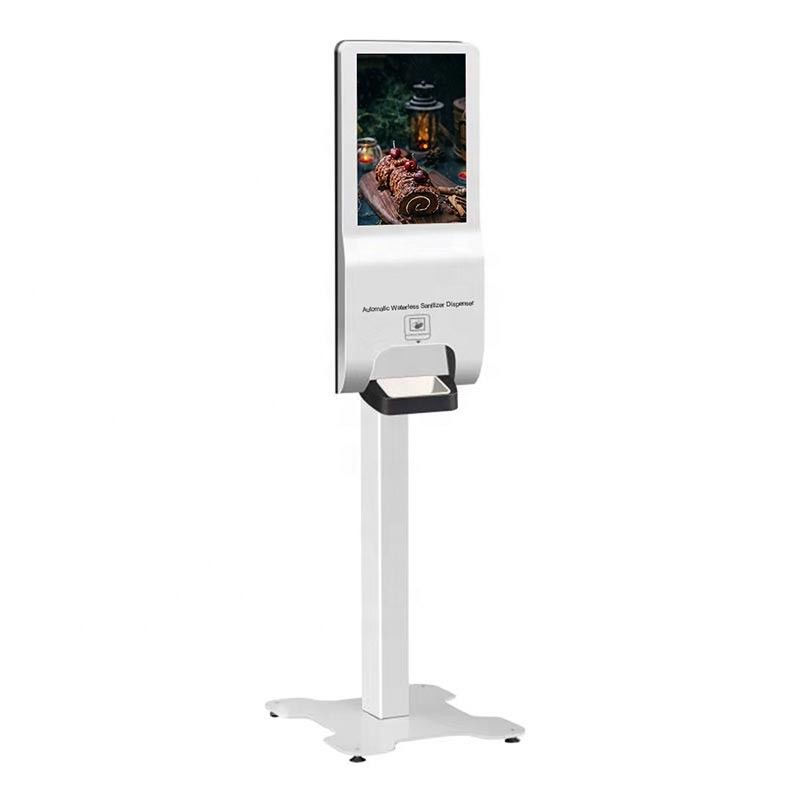 Freestand Digital Signage Hand Sanitizer Android Advertising Players