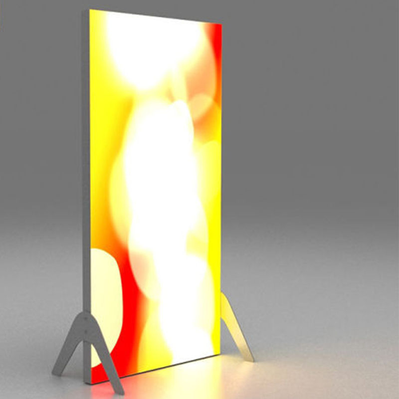 RK3288 Floor Standing Digital Signage Advertising Display Kiosk Slim Fabric Lightbox