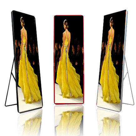 Portable Led Video Advertising Display Standing Streamlined 600cd/M2