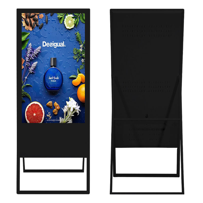 450 Nits Advertising LCD Portable Digital Signage Outdoor Indoor 1.8GHz