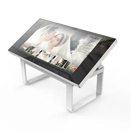 Digital Signage Standing Table Capacitive Touch Screen Monitor Interactive 24V
