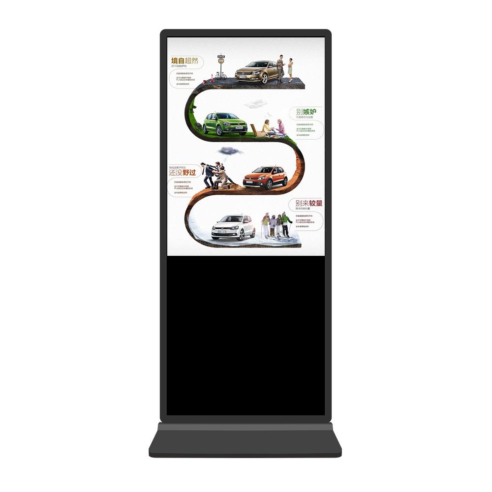 Mobile Android System Floor Standing Digital Signage / 32 Inch Digital ...